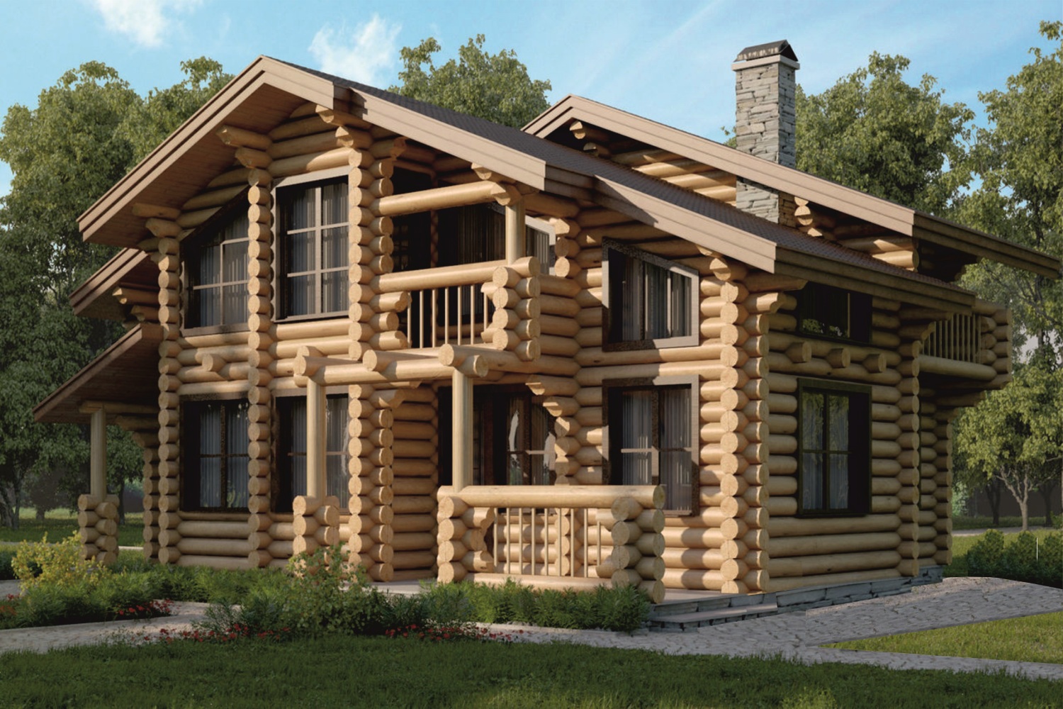 Дом из бревна VZ-118